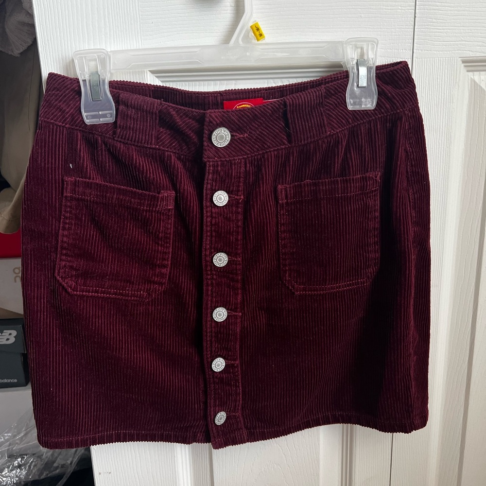 Dickies Maroon mini skirt